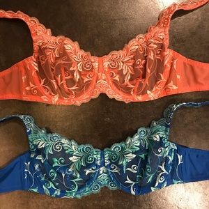 SET of Soma Wired Bras Sz 34 C